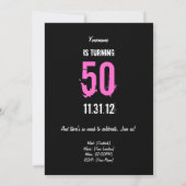50e verjaardag van de Uitnodiging van de Oude Dame (Achterkant)