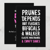 50e verjaardag van de Uitnodiging van de Oude Dame (Voorkant / Achterkant)