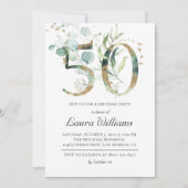 50e verjaardag van de uitnodiging van Eucalyptus G (Voorkant)