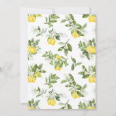 50e verjaardag van de uitnodiging van Lemon Citrus (Achterkant)