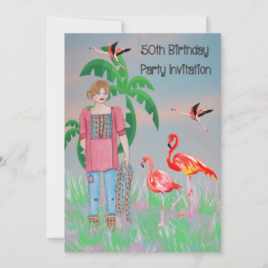 50e verjaardag van de uitnodiging voor vrouwen (Voorkant)