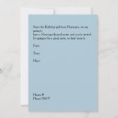 50e verjaardag van de uitnodiging voor vrouwen (Achterkant)