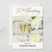 50e verjaardag van de uitnodigingen van het feest (Voorkant)