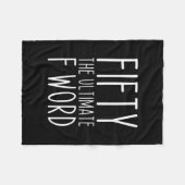 50e verjaardag van de ultieme 50e verjaardag fleece deken (Voorkant (Horizontaal))