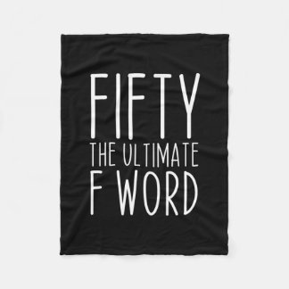 50e verjaardag van de ultieme 50e verjaardag fleece deken