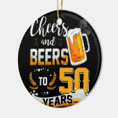 50e verjaardag van de verkiezingen van 50 jaar keramisch ornament (Links)