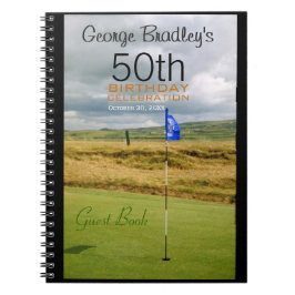 50e verjaardag van de viering Golf van het Guest B Notitieboek