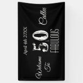 50e verjaardag van de viering van de dag Leeg en W Spandoek (Verticaal)