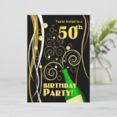 50e verjaardag van de Vogelpartij - Fun en Festive Kaart (Staand voorkant)