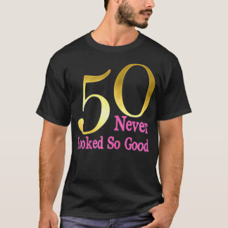 50e verjaardag van de vrouw 50 jaar oude geboorte t-shirt