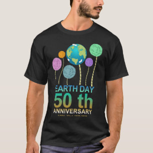50e verjaardag van de werelddag t-shirt