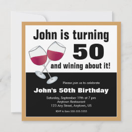 50e verjaardag van de wijngaard kaart