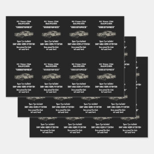 50e verjaardag van de woede van de liefde voor de  inpakpapier vel