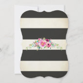 50e verjaardag van florale uitnodigingen voor vrou (Achterkant)