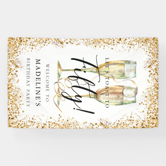 50e verjaardag van Gold Spandoek (Horizontaal)