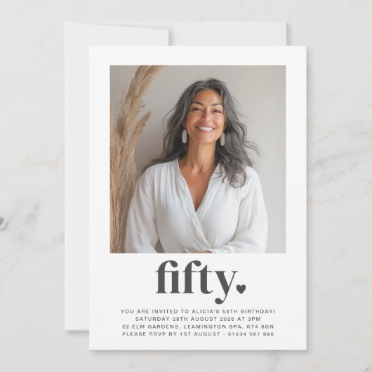 50e verjaardag van Heart Square Kaart (Voorkant)