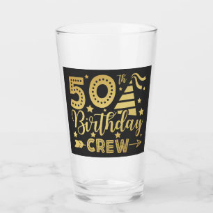 50e verjaardag van het 50-partijenpersoneel Drink Glas
