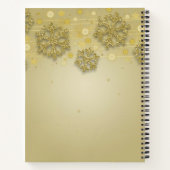 50e verjaardag van het Guestbook Gold Winter Notitieboek (Achterkant)