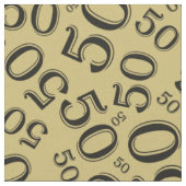 50e verjaardag van het Koel Aantal Pattern Gold/Bl Stof (Close Up)