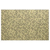 50e verjaardag van het Koel Aantal Pattern Gold/Bl Stof (Fat Quarter)