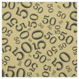 50e verjaardag van het Koel Aantal Pattern Gold en Stof