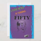 50e verjaardag van het Man op de agenda Kaart (Voorkant)