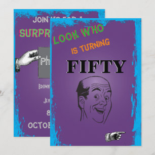 50e verjaardag van het Man op de agenda Kaart