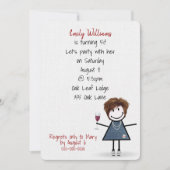 50e verjaardag van het meisje van de geboorte in S Kaart (Voorkant)