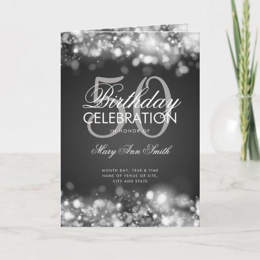 50e verjaardag van het menu Programma van de Muur  (Voorkant)