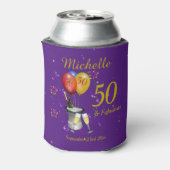 50e verjaardag van het Paars van de viering Blikjeskoeler (Blikje Achterkant)