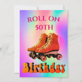 50e verjaardag van het Schaats Roller, geboren in  Kaart (Voorkant)