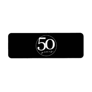 50e verjaardag van het sigaar-etiket Favor/Gift Etiket
