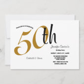 50e verjaardag van het thema Zwart & goud (Voorkant)