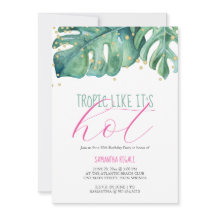 50e verjaardag van het tropische thema van de part