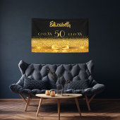 50e verjaardag van het zwarte goudfeest heet welko spandoek