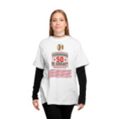 50e verjaardag van honkbalmoeder t-shirt