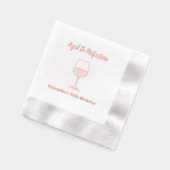 50e verjaardag van perfecte wijn folie servetten (Links)