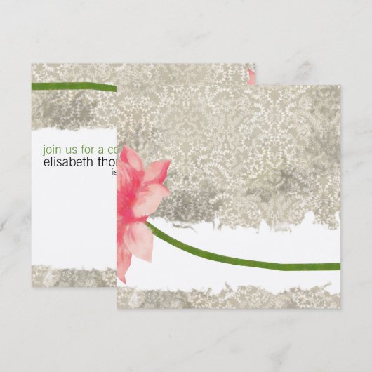 50e verjaardag van uitnodigingen (Voorkant / Achterkant)