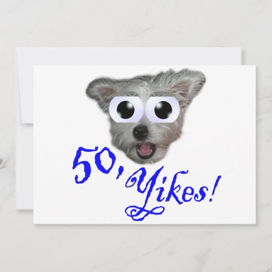 50e verjaardag van uitnodigingen (Voorkant)