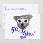 50e verjaardag van uitnodigingen (Voorkant / Achterkant)