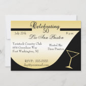 50e verjaardag van uitnodigingen (Voorkant)