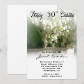 50e verjaardag van uitnodigingen (Voorkant / Achterkant)