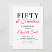50e verjaardag van uitnodigingen 50 en verbluffend (Voorkant)