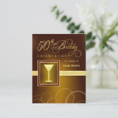 50e verjaardag van uitnodigingen van de partij - h (Staand voorkant)