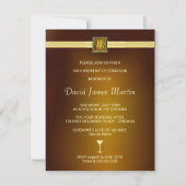 50e verjaardag van uitnodigingen van de partij - h (Achterkant)