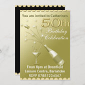 50e verjaardag van uitnodigingen van de Partij voo (Voorkant / Achterkant)