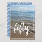 50e verjaardag van zee- en Zandstrand Kaart (Voorkant / Achterkant)