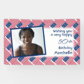 50e verjaardag Verenigde Staten AMERICAN FLAG Foto Spandoek (Horizontaal)