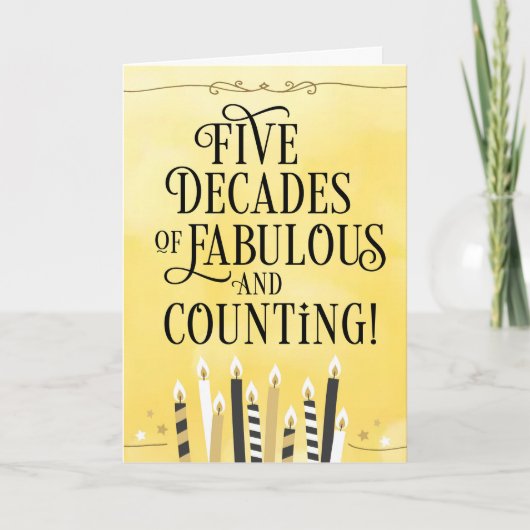 50e verjaardag vijf decennia van verbluffend en te kaart (Voorkant)