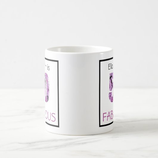 50e verjaardag Vijftig en Fabulous Chrysanthemum Koffiemok (Center)